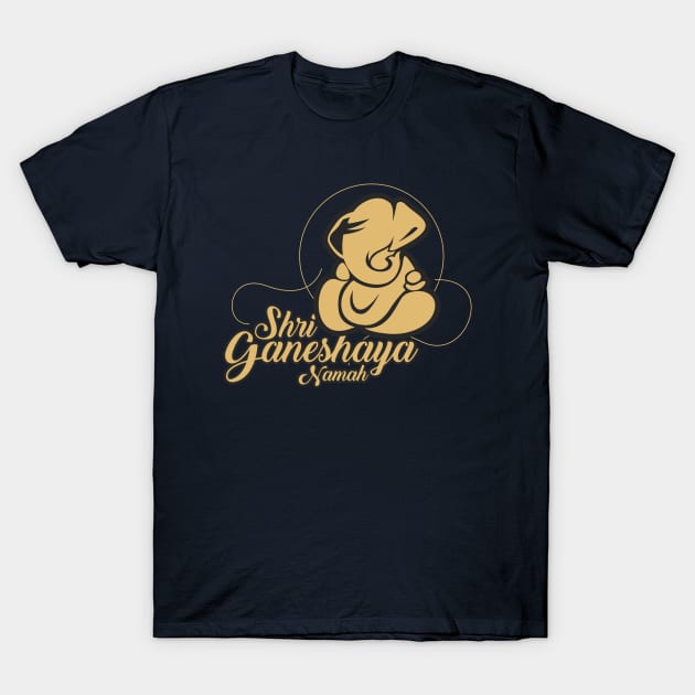 Ganeshaya Namah T-Shirt by Whatastory